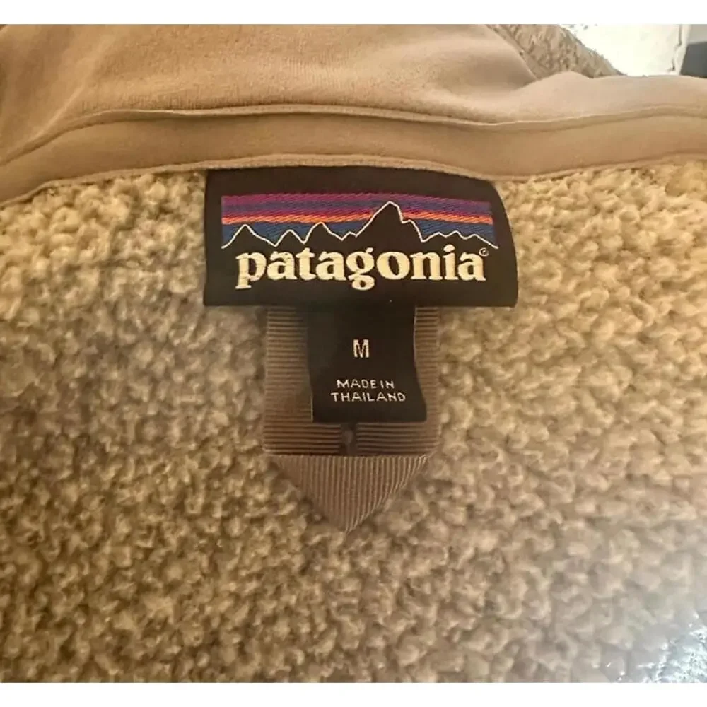Patagonia Women’s Gray Quarter-Zip Sweater Fleece Pullover – Size M